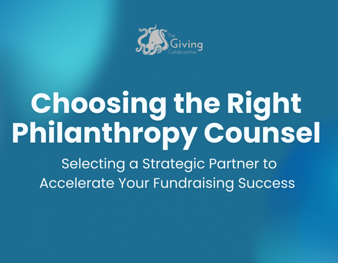 Choosing the Right Philanthropy Counsel: Selecting a Strategic Partner to Accelerate Your Fundraising Success